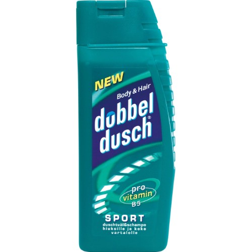 Duschtvål och schampo Dubbeldusch