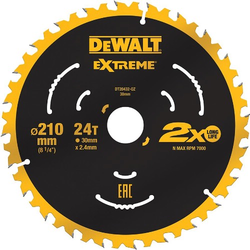 Cirkelsågklinga DEWALT Extreme Trä