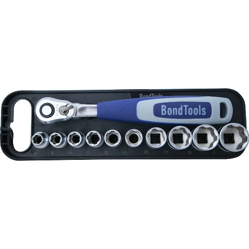 Hylsnyckelsats 3/8" mm BONDTOOLS BT3812