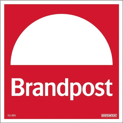 Skylt brandpost Reflex