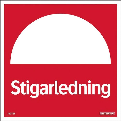 Skylt stigarledning Reflex