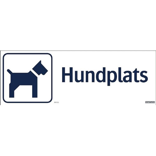 Skylt hundplats