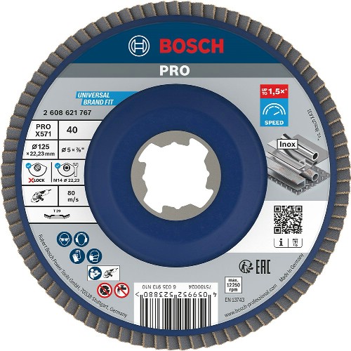 Lamellrondell BOSCH Pro X571 X-Lock vinklad
